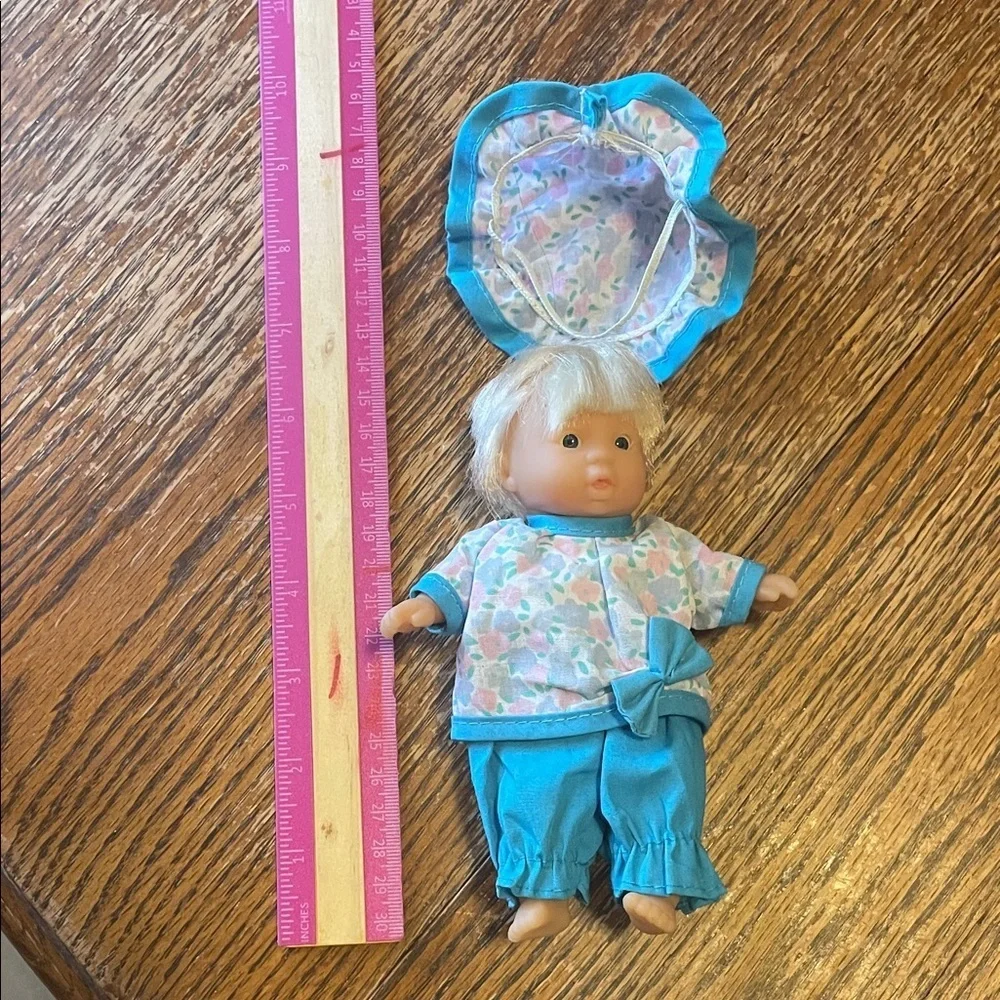 Adorable Blue and Pink Baby Doll